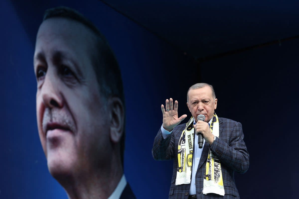 Recep Tayyip Erdogan has been in power for 20 years (AFP via Getty Images)