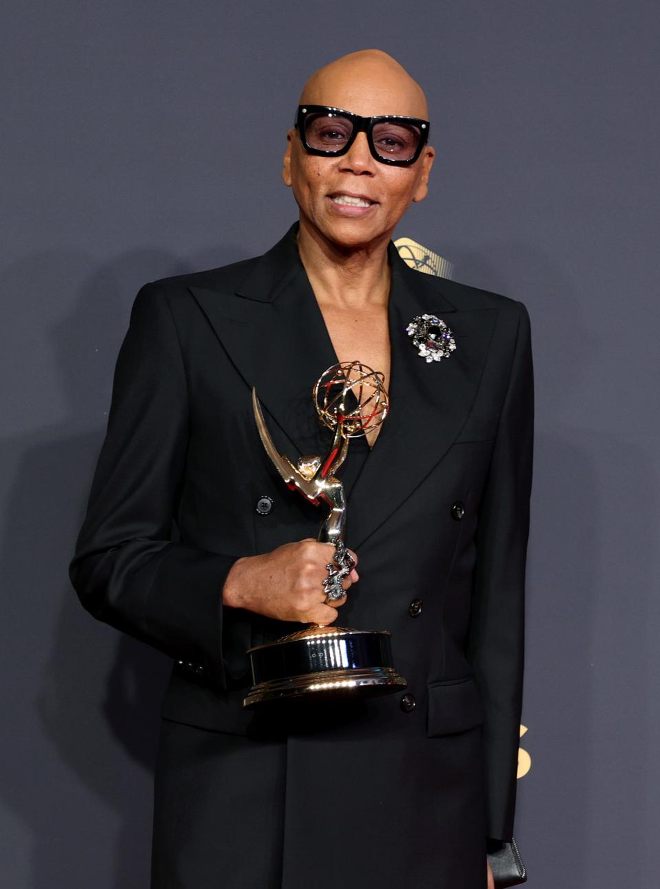 RuPaul, winner of the Outstanding Competition Program award for "RuPaul's Drag Race," poses in the press room during the 73rd Primetime Emmy Awards on Sept. 19 in Los Angeles.