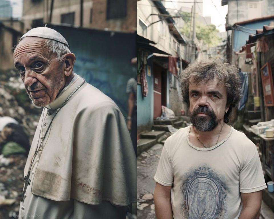 El papa y Peter Dinklage