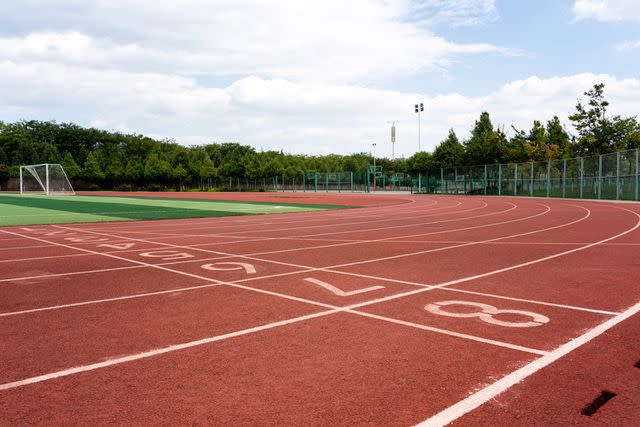 <p>Getty</p> Stock image of a school athletic field