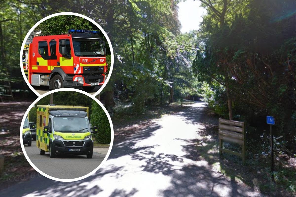 A fire crew was waved down by a member of the public to assist in a medical emergency at a town park this week. <i>(Image: Google /  Suffolk County Council)</i>