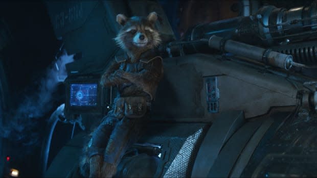 Rocket Raccoon, voiced by Bradley Cooper<p>Marvel Studios/Disney</p>