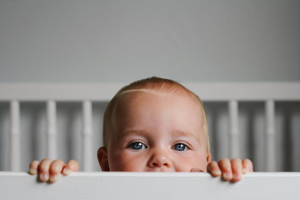 baby in a crib