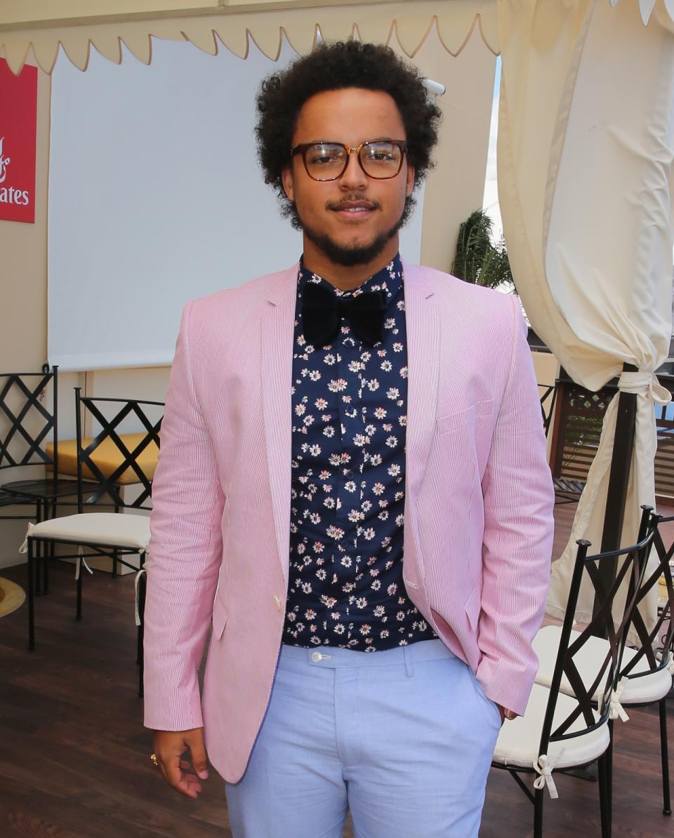 MELBOURNE, AUSTRALIA - NOVEMBER 09:   DJ Connor Cruise, son of Tom Cruise and Nicole Kidman attends the Emirates marquee during Stakes Day at Flemington Racecourse on November 9, 2013 in Melbourne, Australia.  (Photo by Scott Barbour/Getty Images)