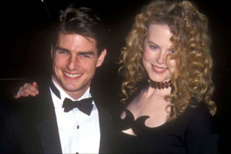 Nicole Kidman y Tom Cruise en las épocas de Días de trueno, cuando la actriz recién daba sus primeros pasos en la industria