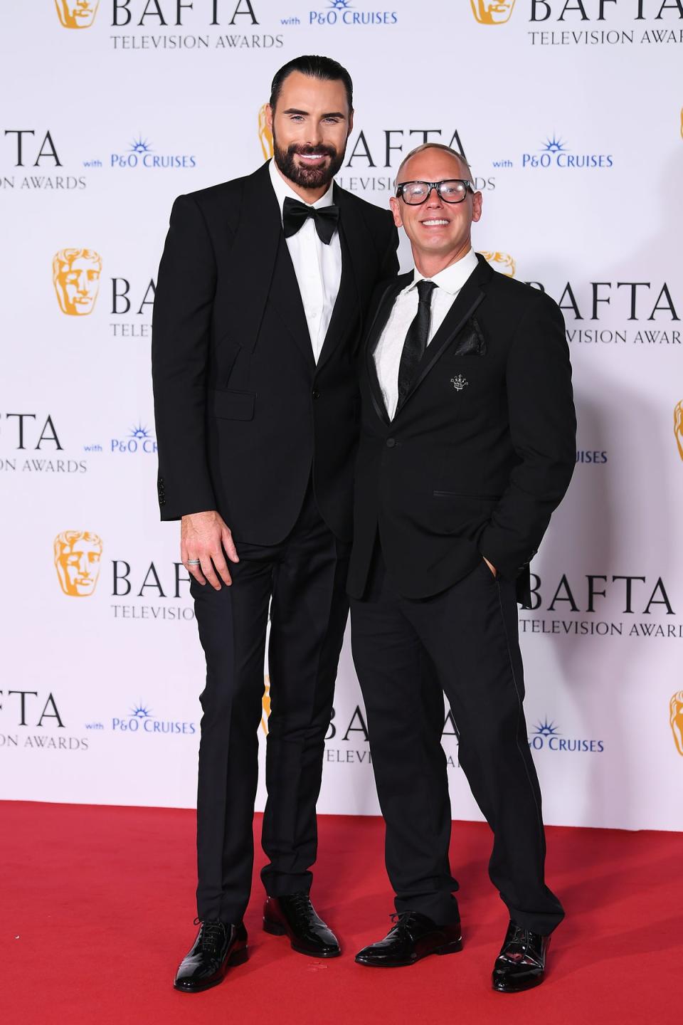 The pals pictured on the TV Baftas red carpet (Getty Images)