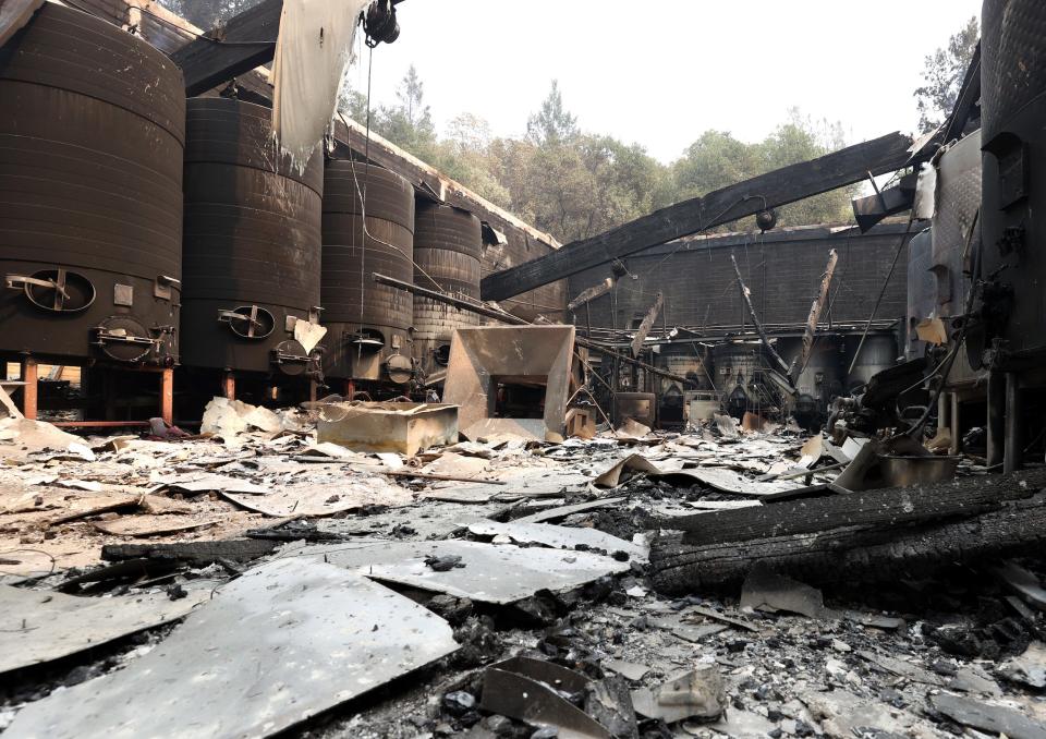 the glass fire california napa valley wildfires