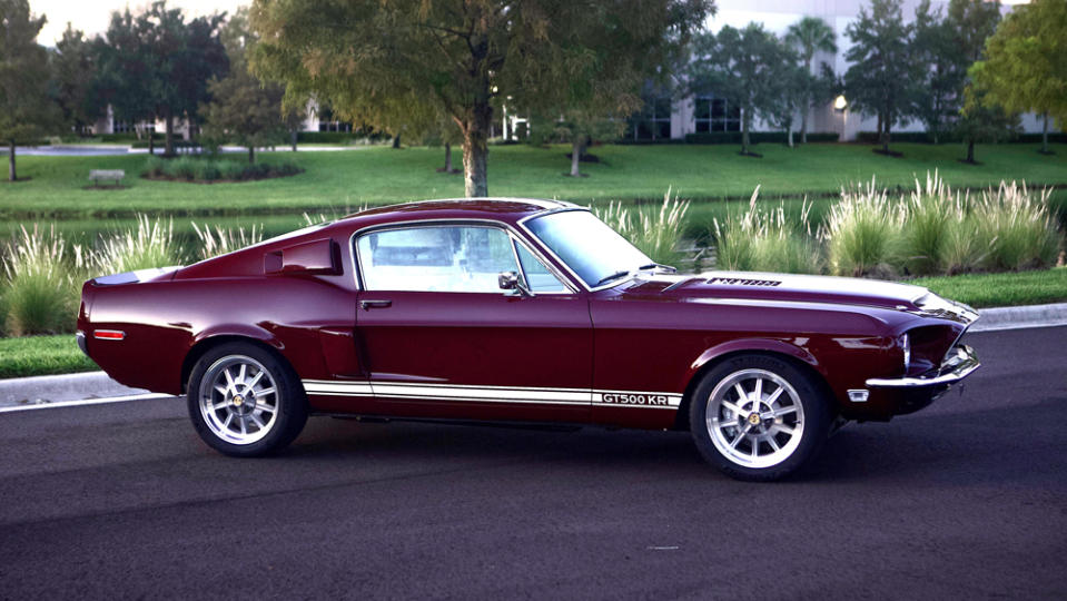 Revology's re-creation of a 1968 Shelby GT500 KR muscle car.