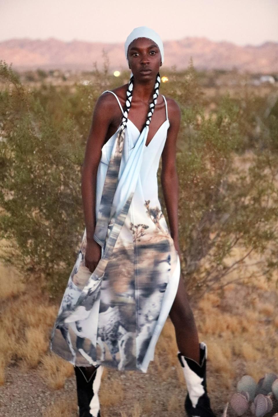 Slip dress by Baja East