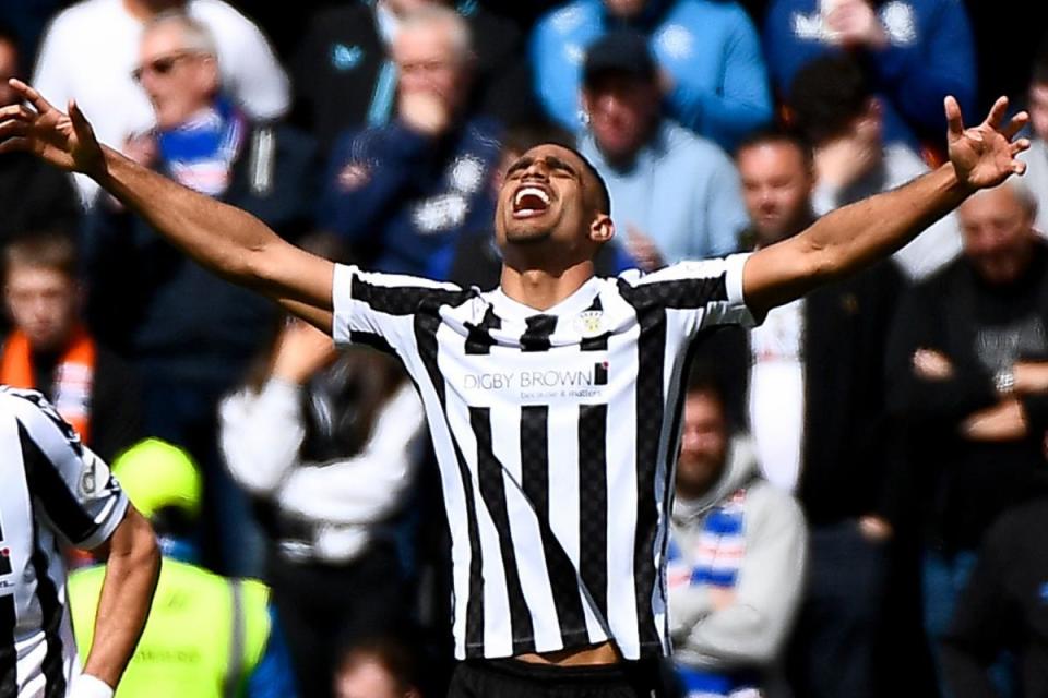 Mikael Mandron scored for St Mirren in the narrow loss to Rangers <i>(Image: PA)</i>