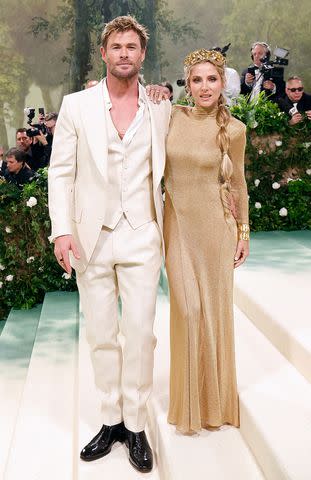 <p>Taylor Hill/Getty</p> Chris Hemsworth and Elsa Pataky, 2024 Met Gala