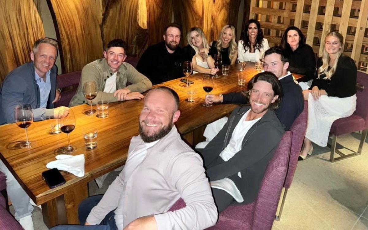 Rory McIlroy has dinner with wife and Ryder Cup team-mates ahead of golf return