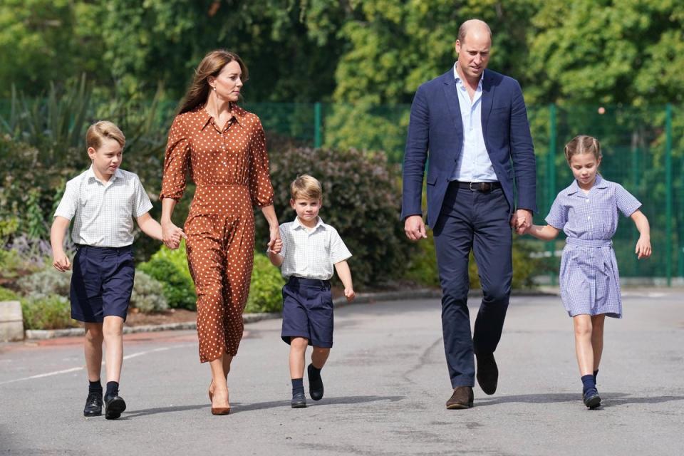 The Princess of Wales said it had ‘taken us time’ to explain the news to her children (Jonathan Brady/PA) (PA Archive)