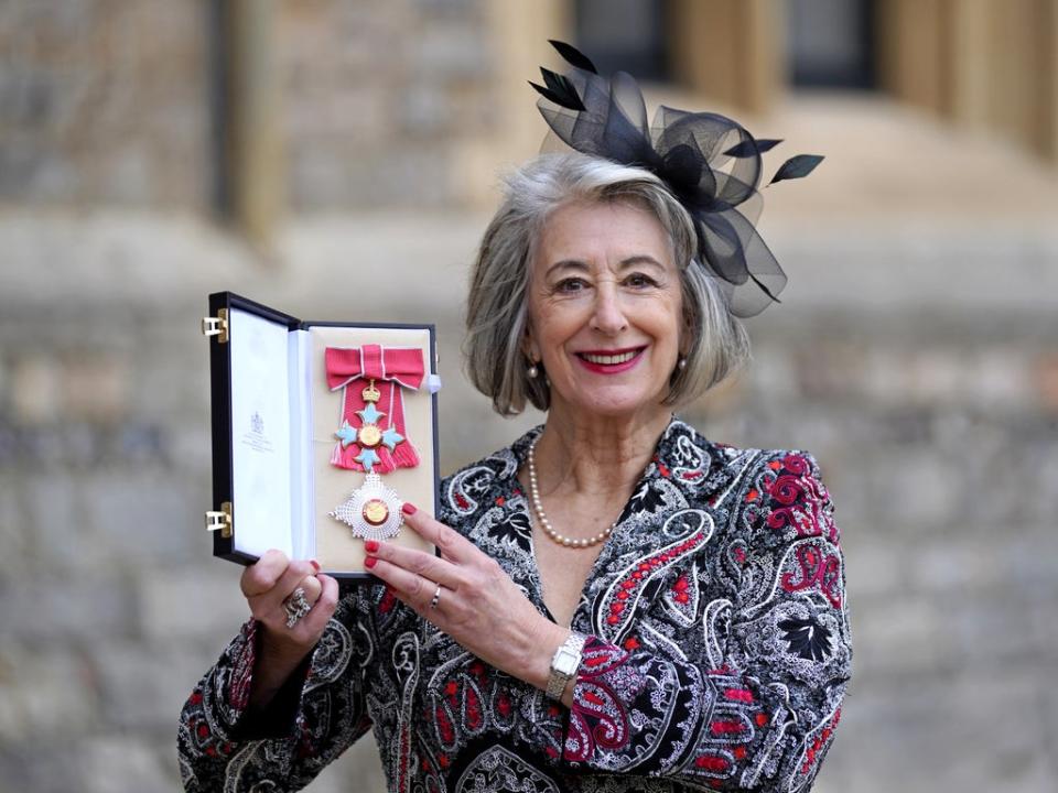 Actress Maureen Lipman after being made a dame by the Prince of Wales during an investiture ceremony at Windsor Castle (Steve Parsons/PA) (PA Wire)