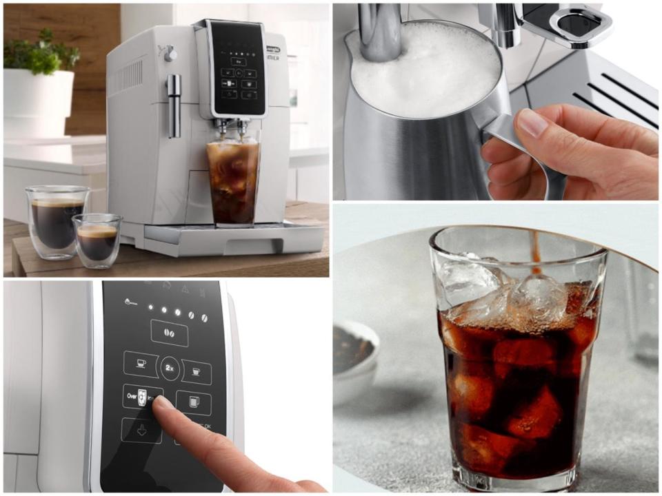 ▲Delonghi ECAM 350.20.W全自動義式咖啡機，原價45,900元、至7/31活動價38,900元，加碼送Sodastream 氣泡水機+ Delonghi製冰盒 x2。（圖片來源：Yahoo購物中心）