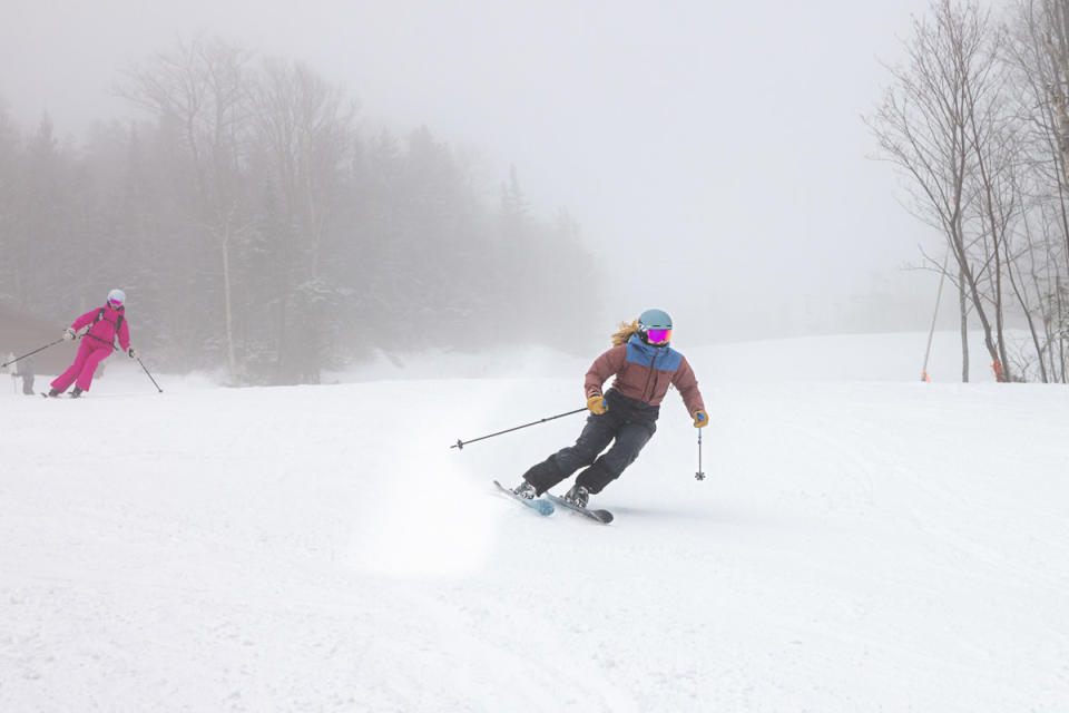 Skiers enjoying the new terrain. Photo: Nathaniel Kaye/Sugarloaf Mountain