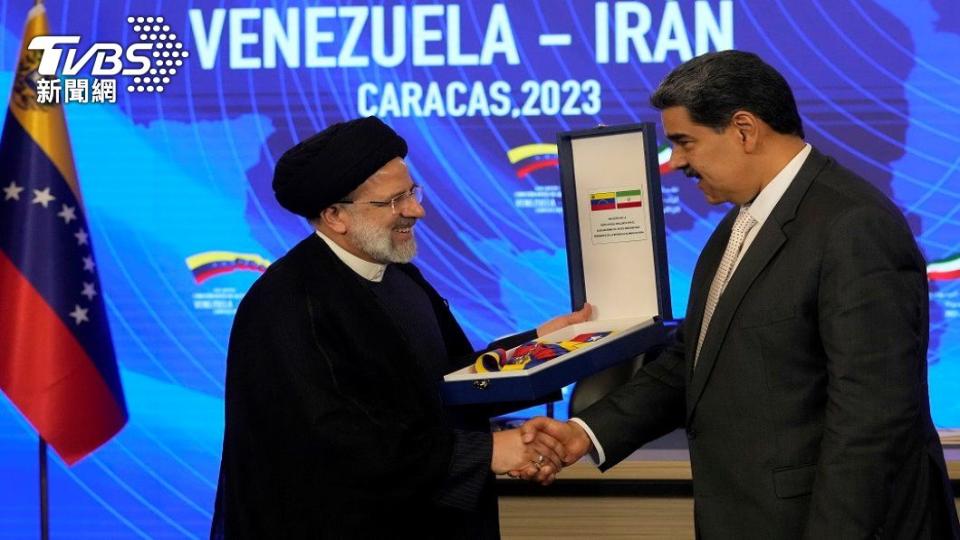 伊朗總統萊希訪委內瑞拉。（照片來源：AP）
