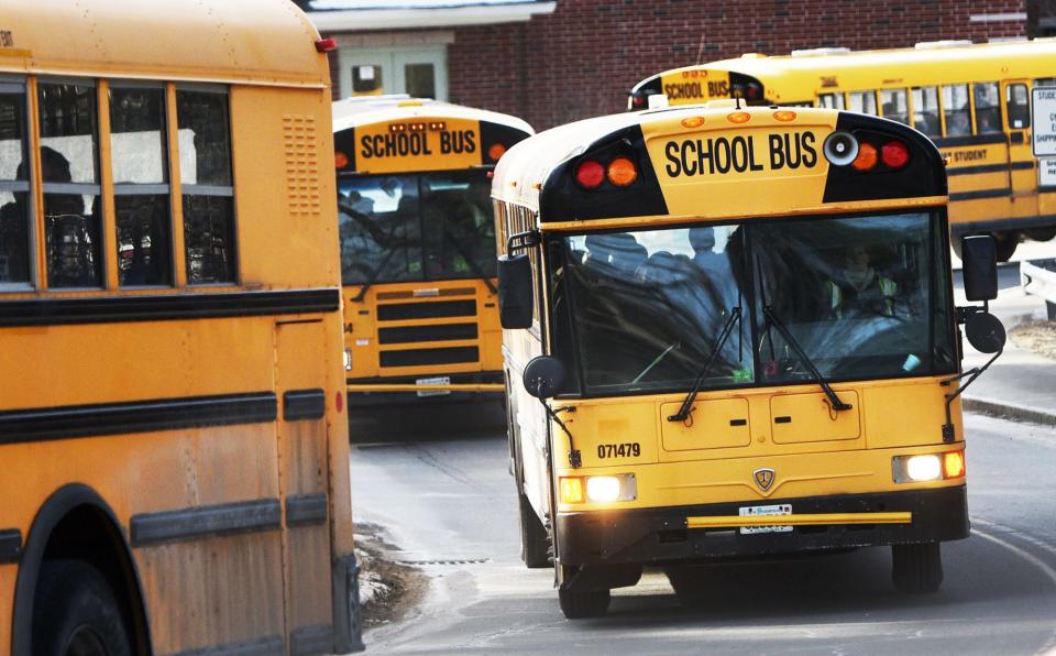 A school bus driver charged with stalking a Greenland Central School 8-year-old student was employed by First Student.