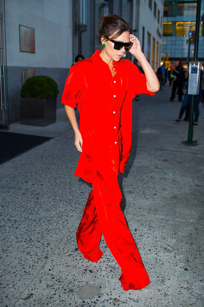 Victoria Beckham is seen in Madison Square Park on October 12, 2017 in New York City.