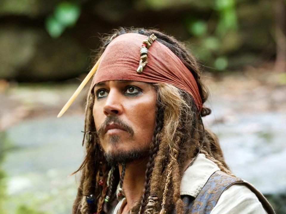 Johnny Depp in ‘Pirates of the Caribbean’ (Disney/Kobal/Shutterstock)