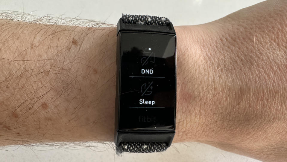 Sleep tracking on a Fitbit Charge 4