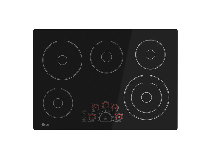 LG 30" 5-Element Electric Cooktop. Image via Best Buy.