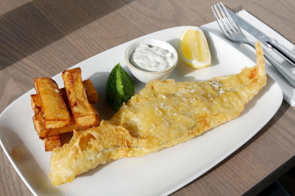 The Silver Darling’s ‘batter was delicate and light and the fish nicely pale and flaky’.