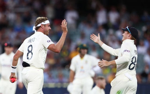 Stuart Broad (left) has tipped Pope (right) to lead the Test team in future.