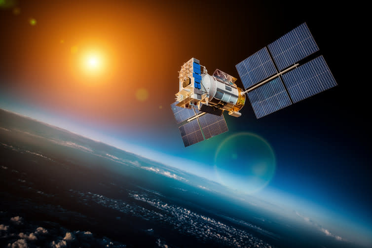 <span class="caption">Only humans build satellites.</span> <span class="attribution"><span class="source">Shutterstock</span></span>