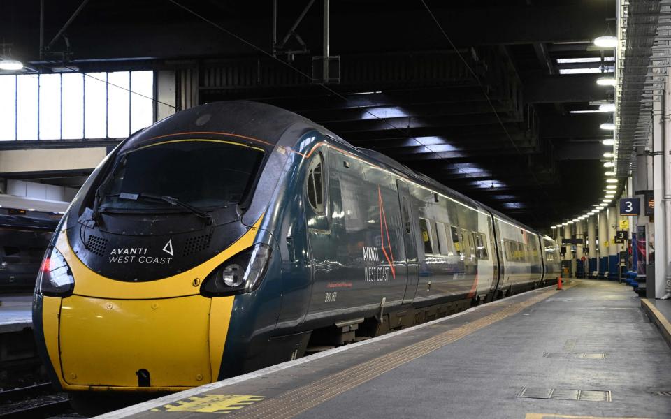 An Avanti West Coast train - JUSTIN TALLIS/AFP via Getty Images