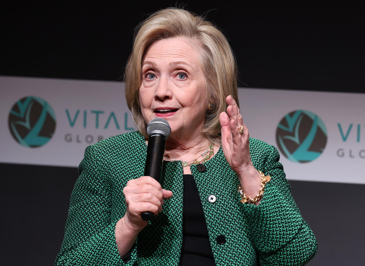 Former Secretary of State Hillary Clinton. (Photo by Paul Morigi/Getty Images)