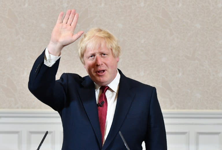 Brexit campaigner and former London mayor Boris Johnson announces that he won't run for prime minister, at a press conference in central London on June 30, 2016