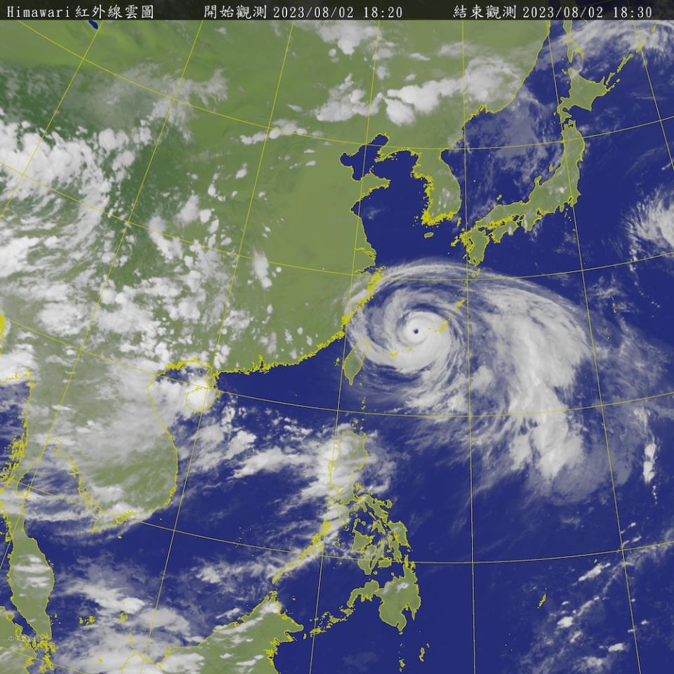 卡努颱風（圖片來源：中央氣象局）