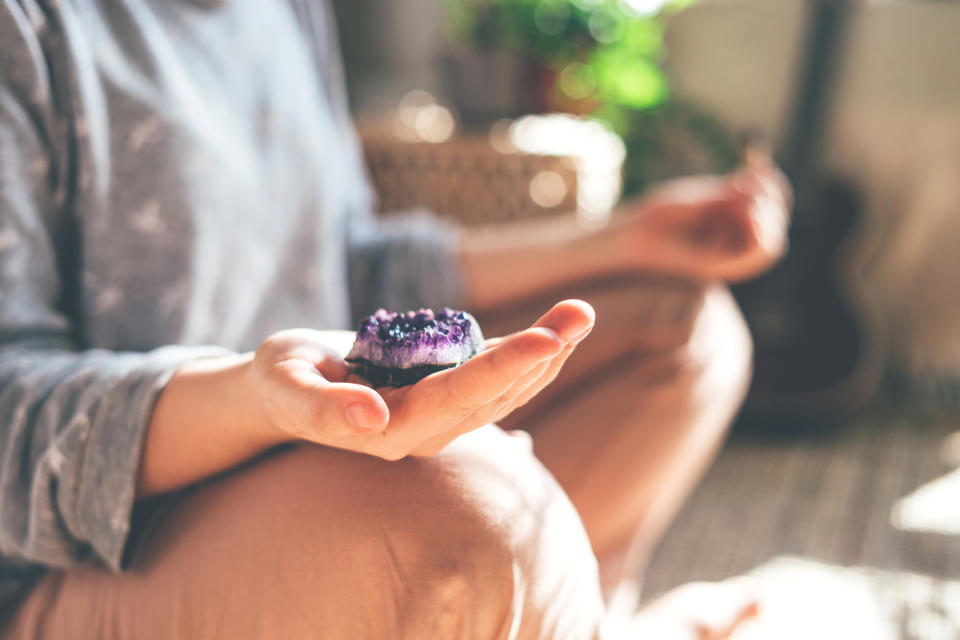 Experts say the pandemic has caused many to turn to crystal healing. (Getty Images)