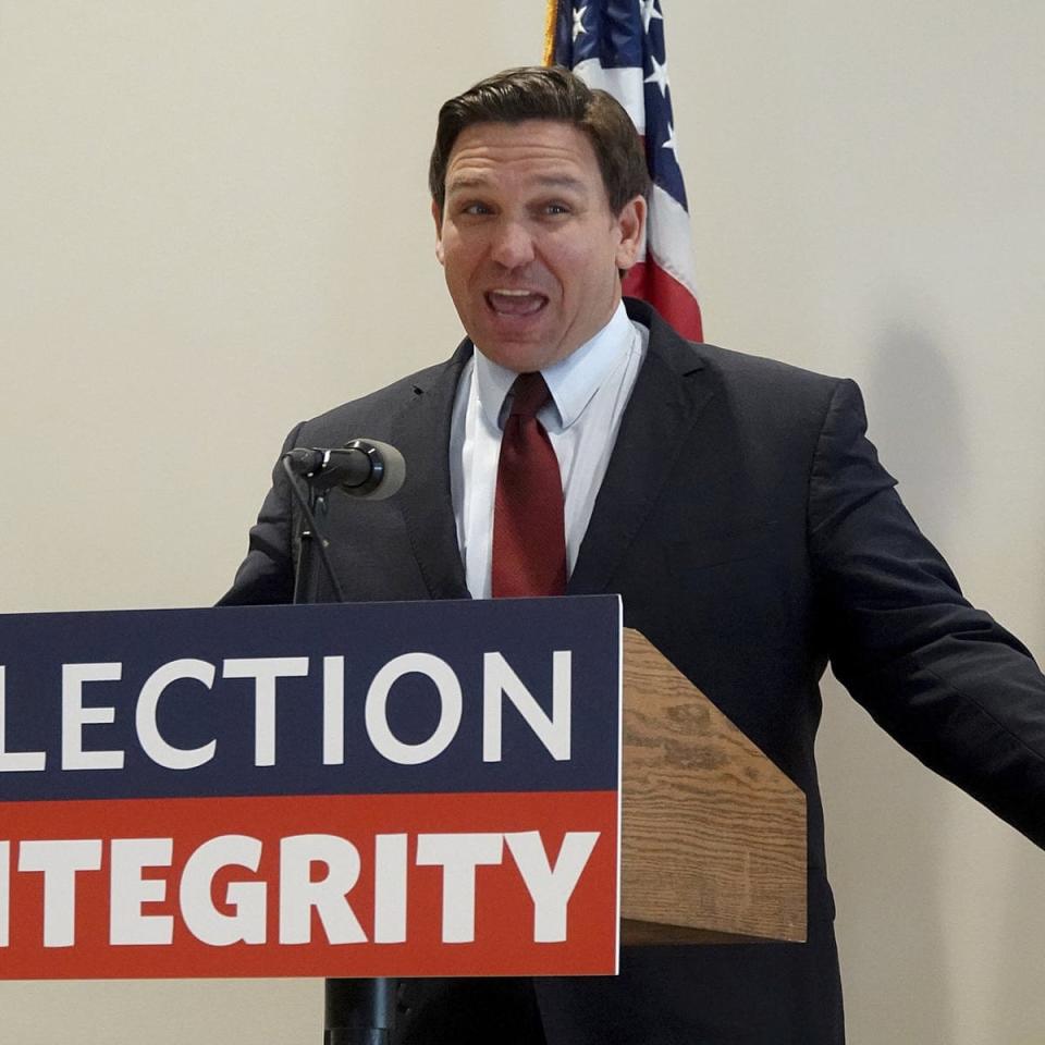 Gov. Ron DeSantis signed a new elections law that creates a new security force.