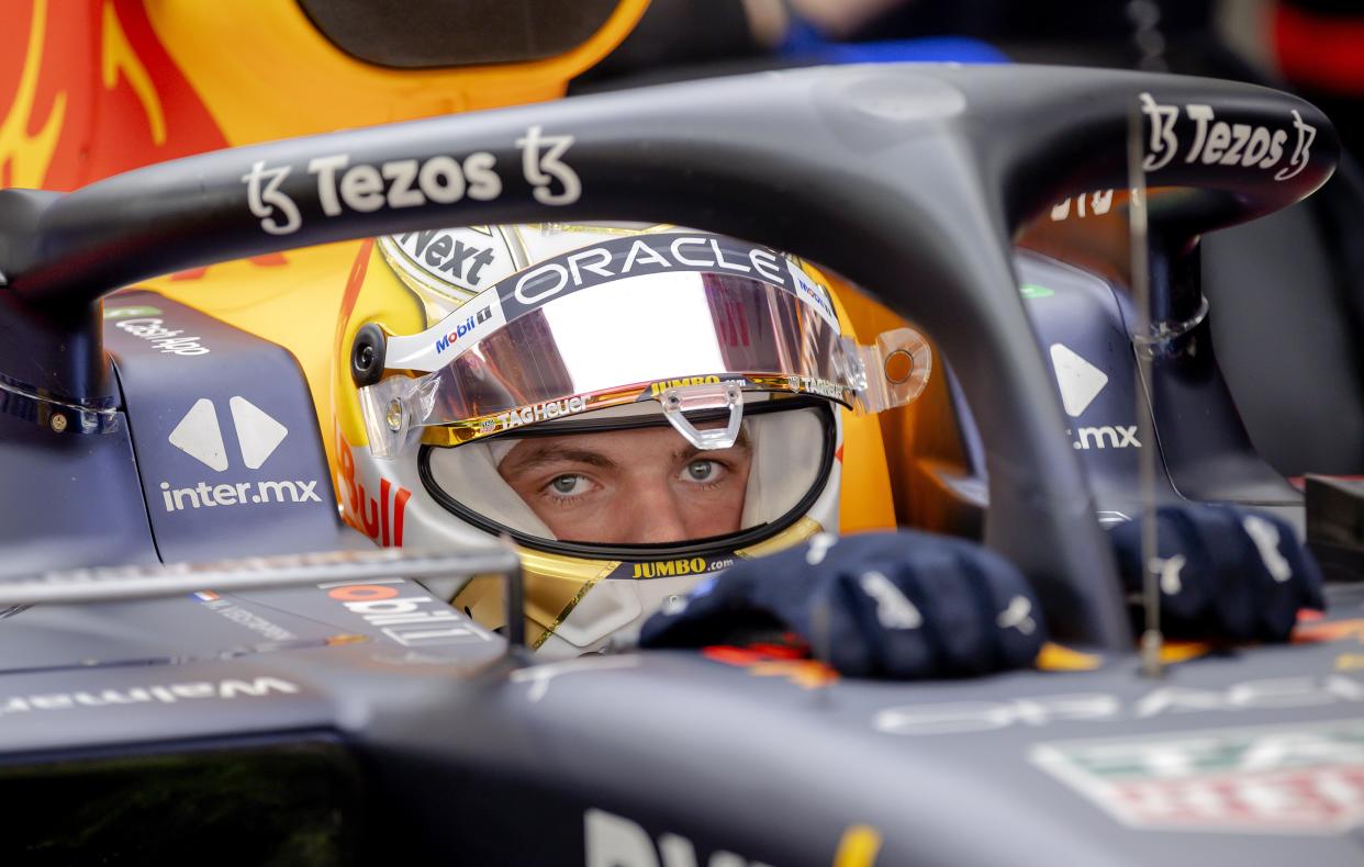 BARCELONA - Red Bull Racing's Max Verstappen in the RB18 during the third and final day of testing at Spain's Circuit de Barcelona-Catalunya prior to the start of the Formula 1 season. ANP ROBIN VAN LONKHUIJSEN (Photo by ANP via Getty Images)