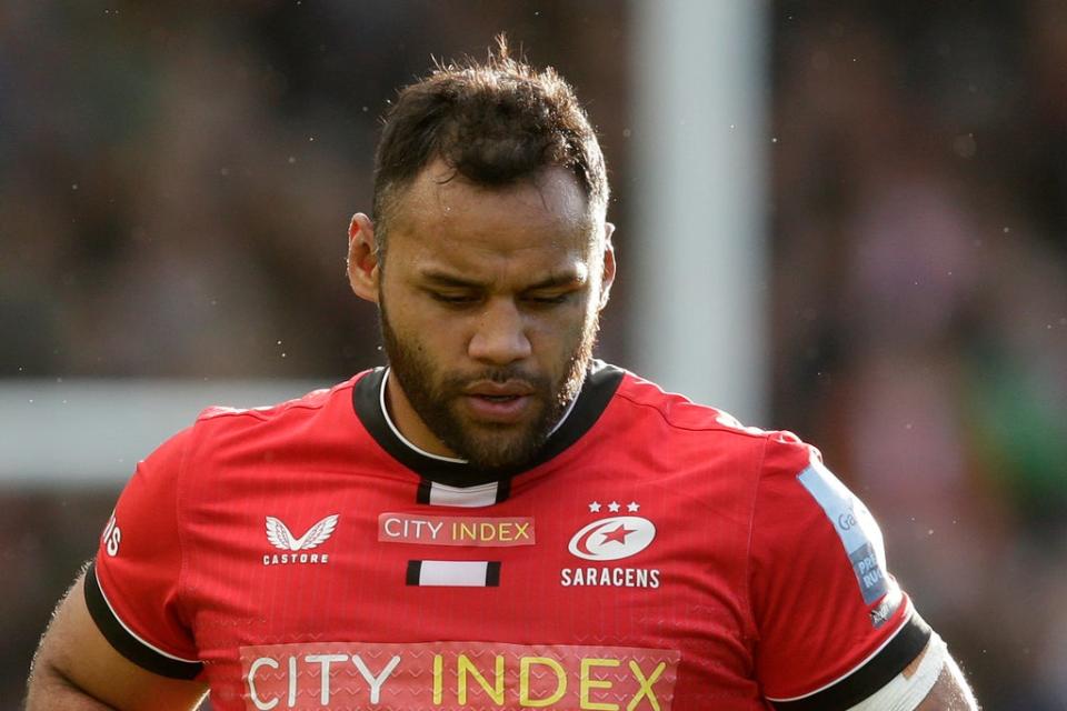 Billy Vunipola was injured playing for Saracens against rivals Harlequins  (Getty Images)