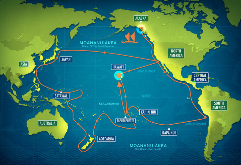 (Map: Polynesian Voyaging Society) 