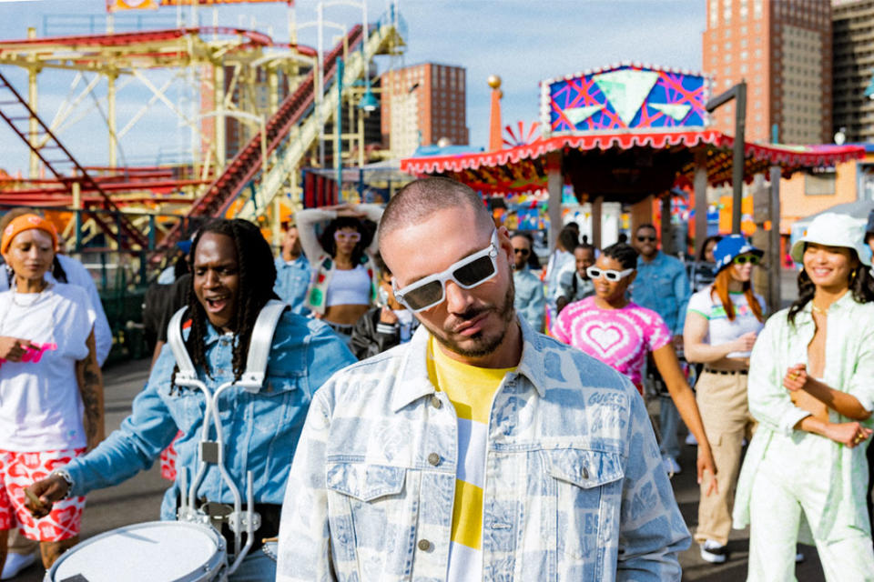 J Balvin for the Guess Originals x J Balvin Amor Campaign. - Credit: Courtesy of Guess Inc