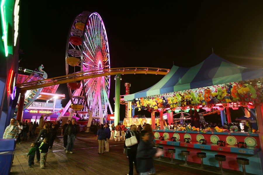 Pacific Park at the Santa Monica Pier can be a cheaper alternative theme park option for state residents or visitors. ( David McNew/Getty Images)