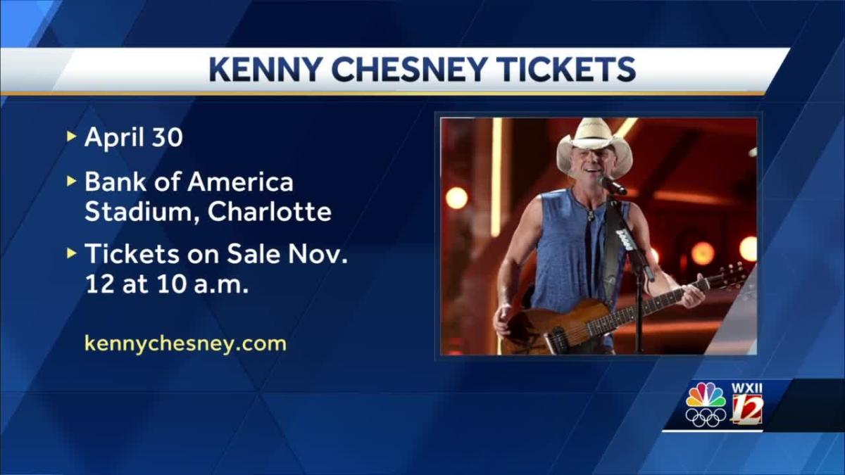 Kenny Chesney will return to Charlotte's Bank of America Stadium in
