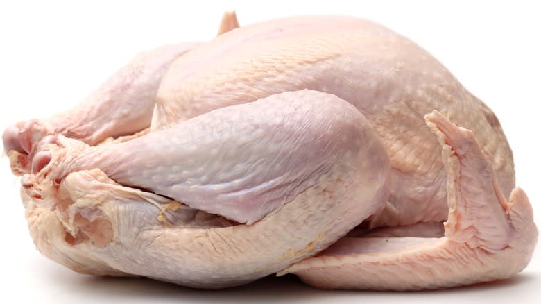 raw turkey