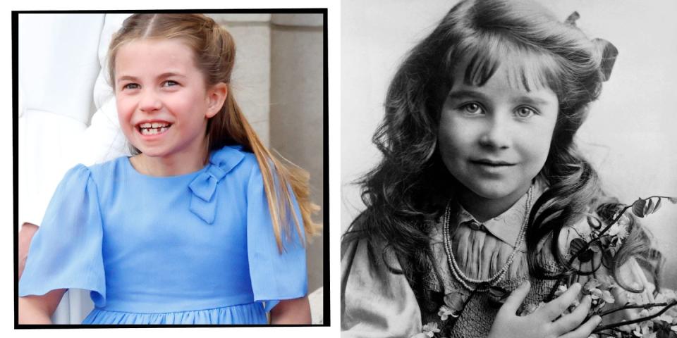 princess charlotte queen mother resemblance royal fans react