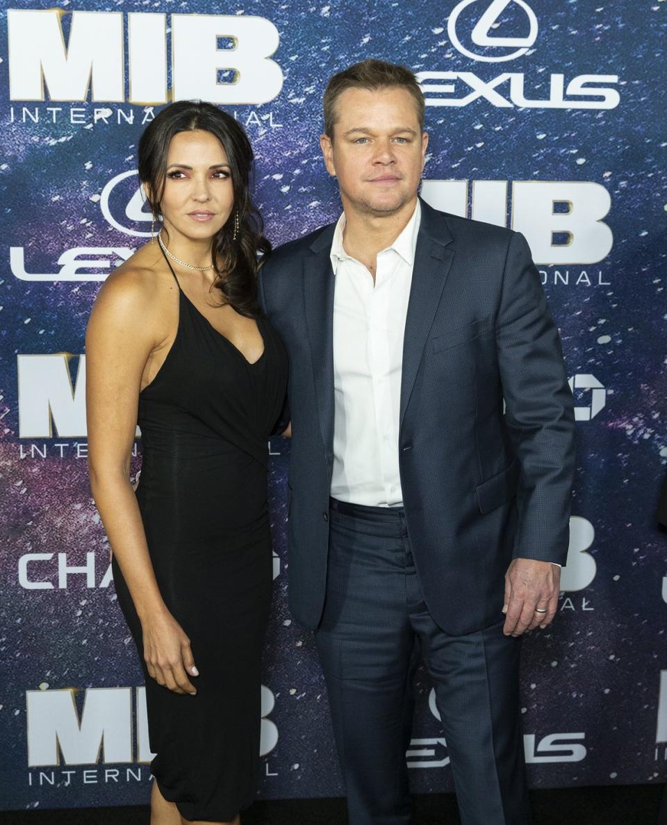 Matt Damon and Luciana Barroso