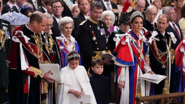 PHOTO: The Royals are seen in London during The Coronation of Charles III and his wife, Camilla, as King and Queen of the United Kingdom on May 6, 2023. (Victoria Jones/WPA Pool via Getty Images)