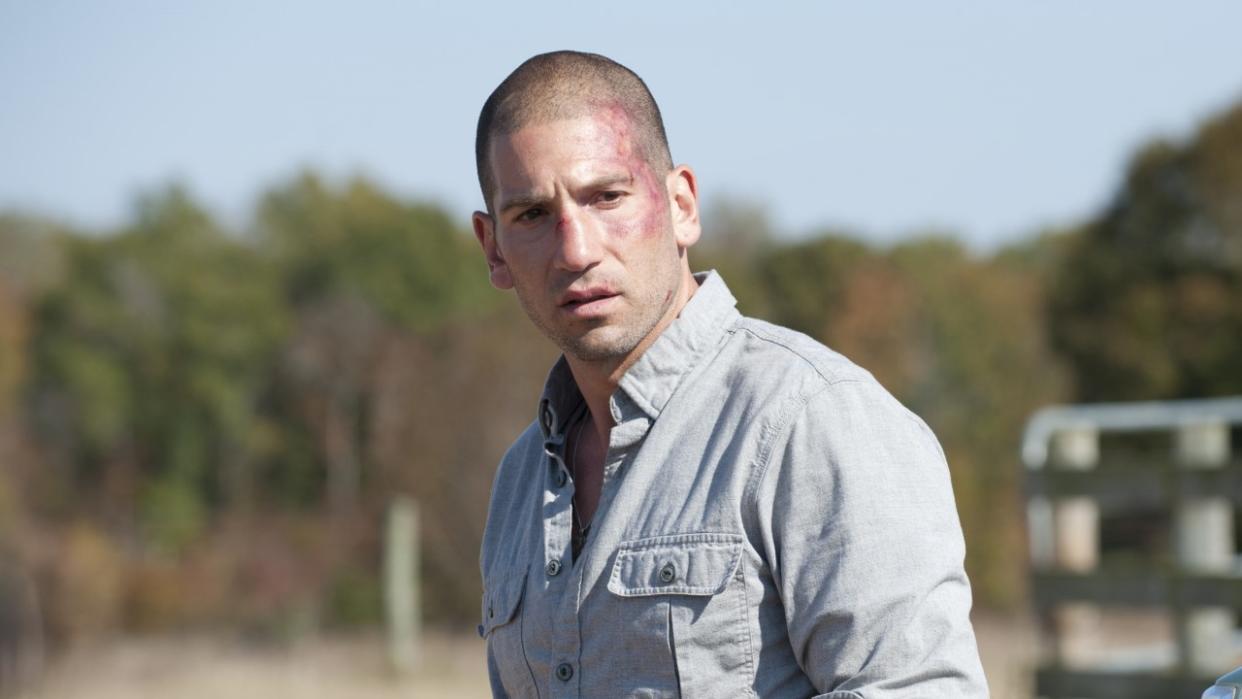  Shane with bald head in The Walking Dead 