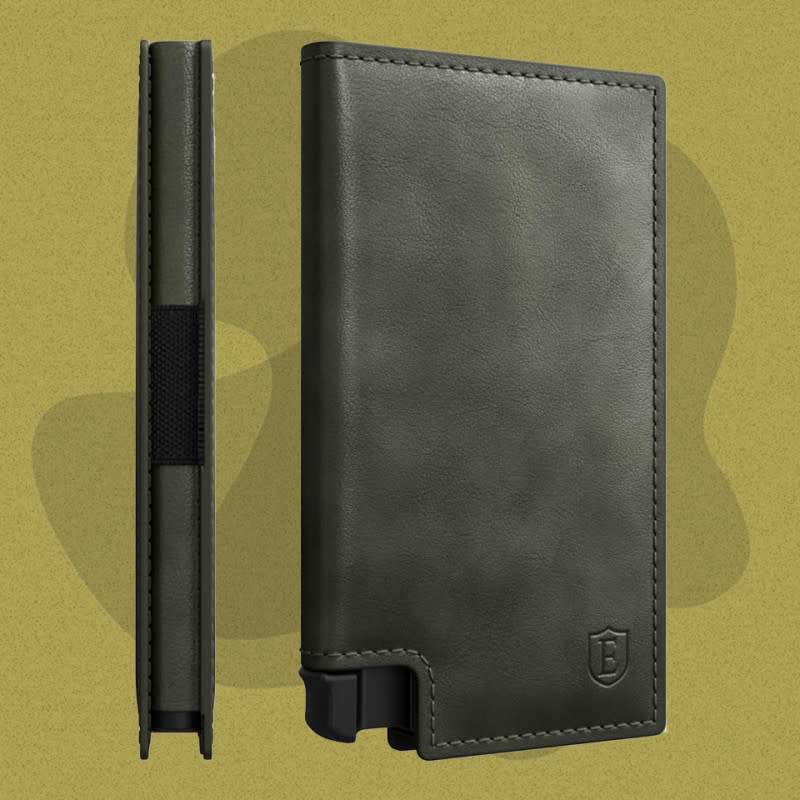 <p>Courtesy of Amazon</p><p>“At the push of a button” is universally understood shorthand for super easy, and the button is what makes this Ekster wallet super easy. Located at the bottom of the portrait-oriented slim leather wallet, this button makes your top cards pop out of the top so you can access them smoothly. Open the wallet and there’s space for more cards and a strap to keep cash secure.</p><p>[$72 (was $89); <a href="https://click.linksynergy.com/deeplink?id=b8woVWHCa*0&mid=45176&u1=mj-bestslimwallets-cleblanc-081023-update&murl=https%3A%2F%2Fwww.ekster.com%2Fproducts%2Fparliament%3Fvariant%3D30112041566271" rel="nofollow noopener" target="_blank" data-ylk="slk:ekster.com;elm:context_link;itc:0;sec:content-canvas" class="link ">ekster.com</a>]</p>