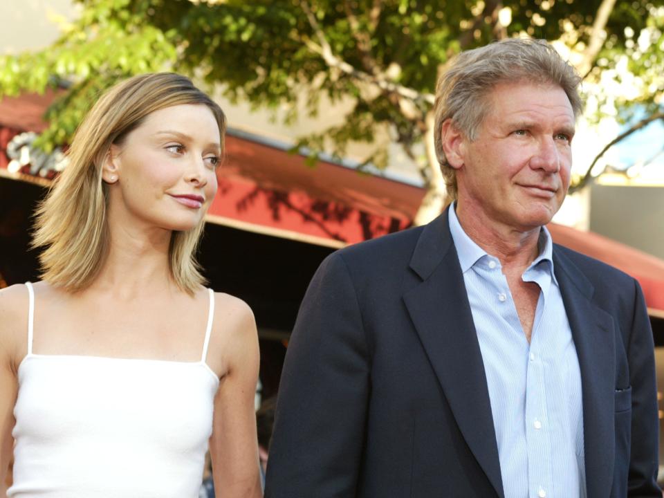 Harrison Ford and Calista Flockhart at the premiere of "K-19: The Widowmaker" at the Village Theatre in Westwood, Ca. Monday, July 15, 2002.