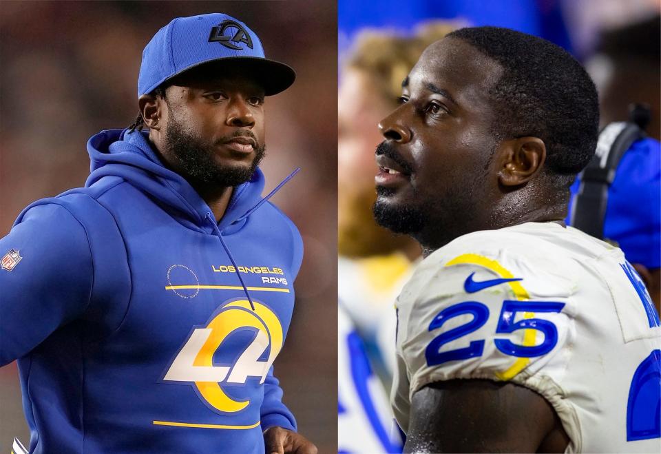 Los Angeles Rams assistant head coach Thomas Brown and Rams running back Sony Michel are part of the Georgia football contingent in Sunday's Super Bowl.