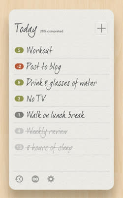 Habit List app